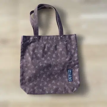 신잔로 캔버스 아톰 패턴 토트백 보라색