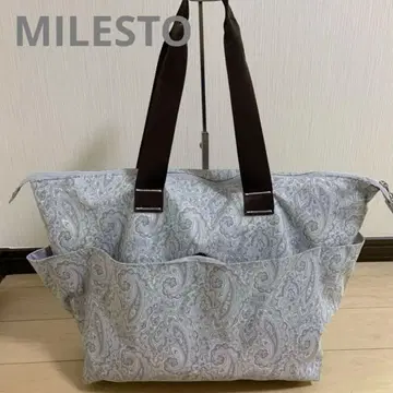 MILESTO 미 토트백 페이즐리 무늬 (캐리어 온 가능)