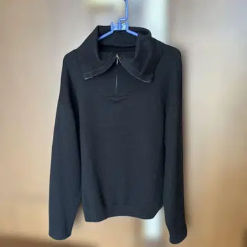 elu.엘 Alex zip up washable kni black 2