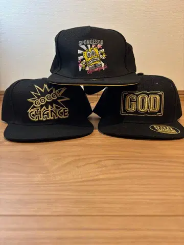 스냅백 캡 3종 세트