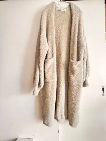 Midi Umi 후와후와 롱 가디건 베이지