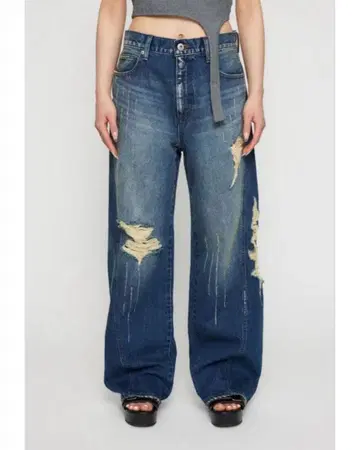 [새상품급] 라구아젬 NAIL MARK LOOSEY 데님 블루