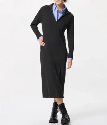 UNIQLO 하프 지퍼 니트 원피스 [ 사이즈 XL ]