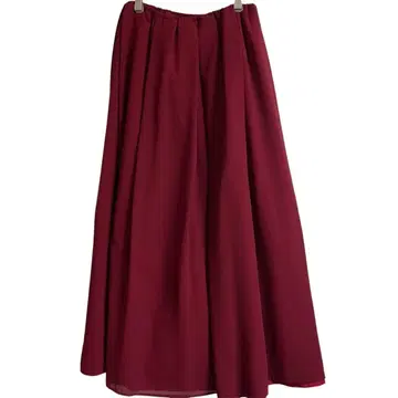 G.O.D. [ M ] 플레어 스커트 와인 레드 / 롱 스커트 일본제