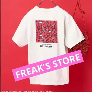 FREAK'S STORE HELLO KITTY 백 프린트 T셔츠
