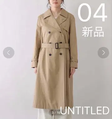 UNTITLED 언타이틀 개버딘 트렌치코트 새상품
