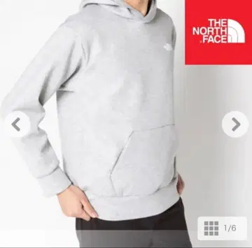 THE NORTH FACE 그레이 후드티
