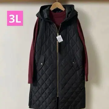 스타일업 슬림 퀼팅 롱 베스트 3L