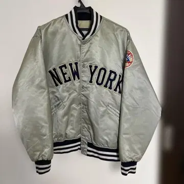 양키스 바시티 자켓 FELCO USA제 미국제 실버 그레이