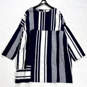 새상품급 KURUMI 쿠루메가스 튜닉 원피스 기에몬 근년 코튼