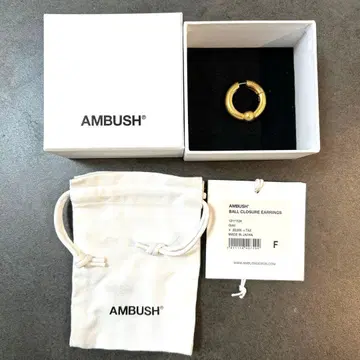 AMBUSH 앰부쉬 후프 귀걸이 골드 남성용