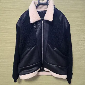 노아이디 NOID. 블루종 체인지 니트 B-3 BIG BLZ 코트