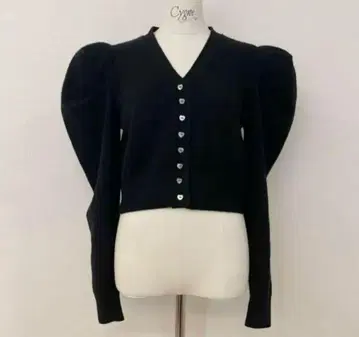 cygne 시뉴 하트 가디건 Laure 블랙