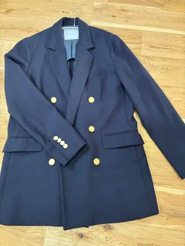 BRACTMENT 네이비 더블 브레스트 자켓