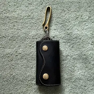 RYU 천연 가죽 블랙 키케이스