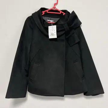 5 [ 새상품 택 포함 ] 윌 셀렉션 아우터 코트 옷깃 리본 블랙