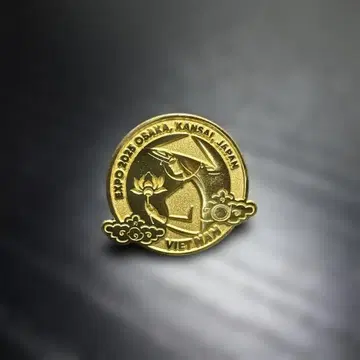 EXPO 2025 OSAKA 베트남 핑 배지 골드