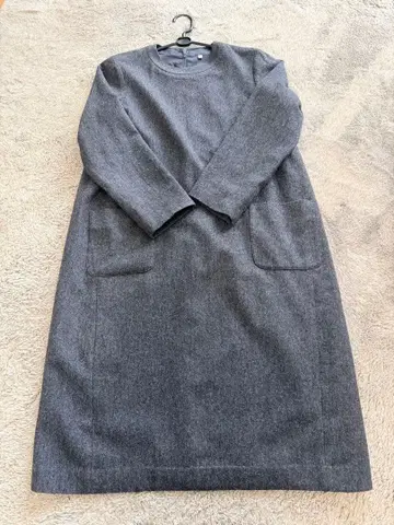 MUJI 원피스 롱 그레이