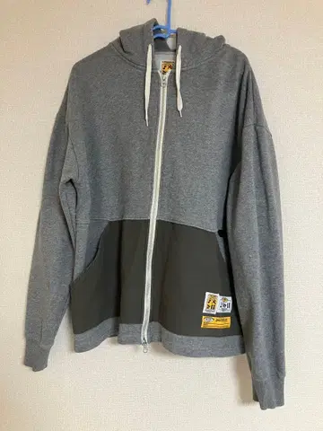 집업 후드 부착 후드티 [ GRN ] L 사이즈 그레이