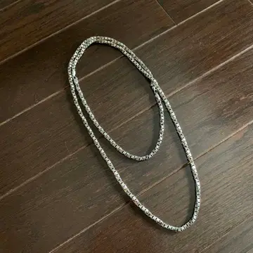 68.5g 북유럽 빈티지 베네치안 체인 목걸이 실버 925