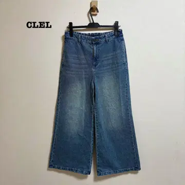 CLEL 빈티지 디자인 플레어 데님 팬츠