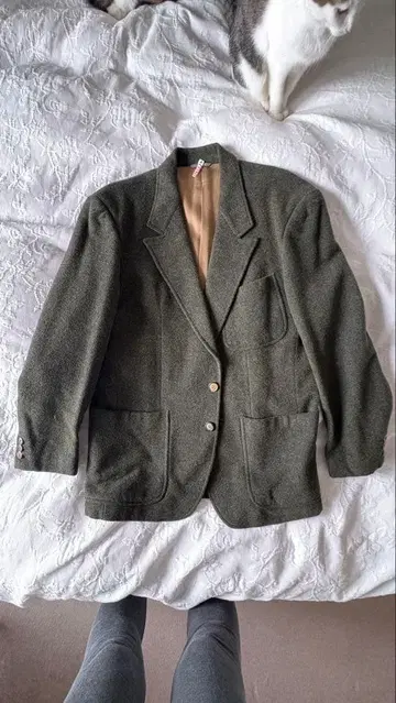 CERRUTI 1881 올리브 그린 자켓 사이즈 50