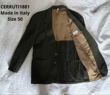 CERRUTI 1881 올리브 그린 자켓 사이즈 50
