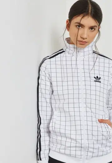 adidas 체크 무늬 저지 L 사이즈