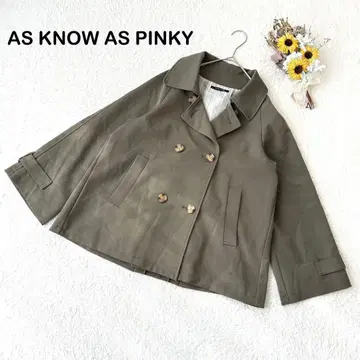 [ AS KNOW AS PINKY 아핑키 ] 숏 트렌치코트