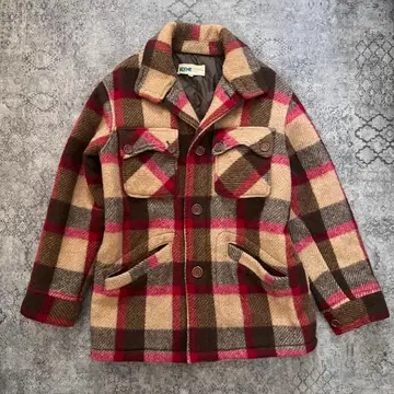 SCENE VAN 울 자켓 M 80s 빈티지 체크