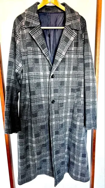 BEAMS HEART 체스터 코트 L 사이즈 그레이 계열 used