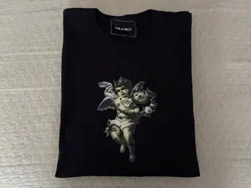 MILKBOY ANGEL 천사 롱T 티셔츠 블랙