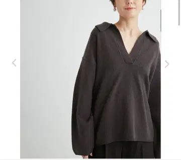 [emmi] 울 캐시미어 스키퍼 니트