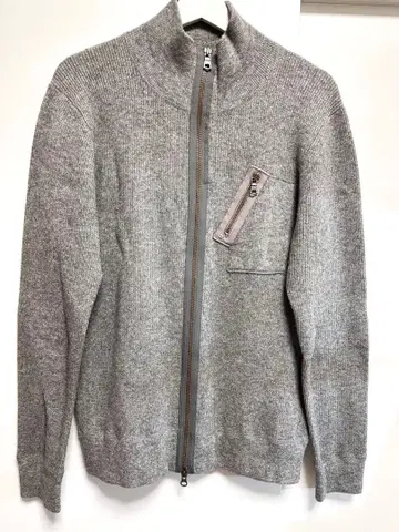 GAS Basic 집업 니트 양모 95%