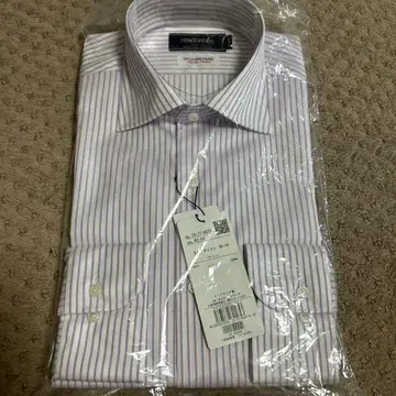 NEWYORKER 보라색 스트라이프 와이셔츠 M