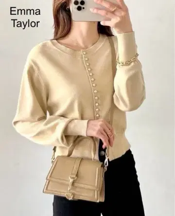 Emma Taylor 2way 펄 버튼 가디건