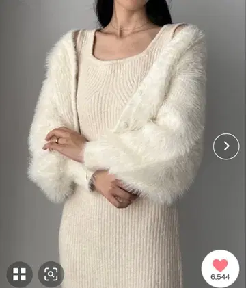 니트 가디건 & I 라인 니트 원피스 set louere