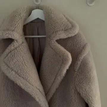 새상품급 베이지 보아 코트 테디 코트