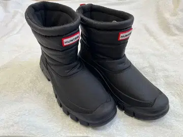 HUNTER 방수 숏부츠 블랙 UK6