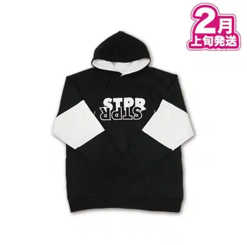 [ 스토푸리 ] 루즈핏 후드티 블랙