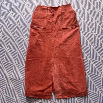 미사용 택 포함 BEAMS 코듀로이 스커트