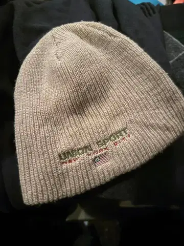 뉴욕 UNION SPORT 니트 모자 (캡) 당시 물건 90년대