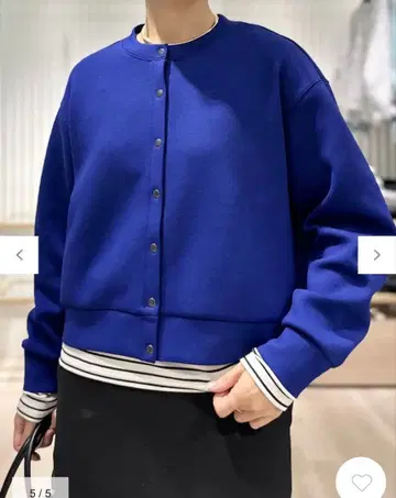 이번 시즌 [ UNFILO ] 스냅 가디건 뷰티 폼 저지