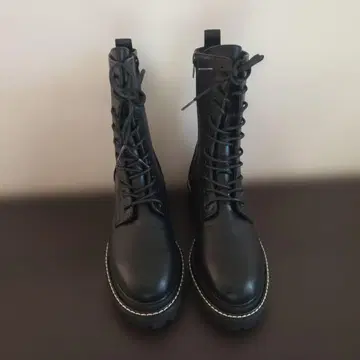 이볼 블랙 레이스업 밀리터리 부츠 새상품