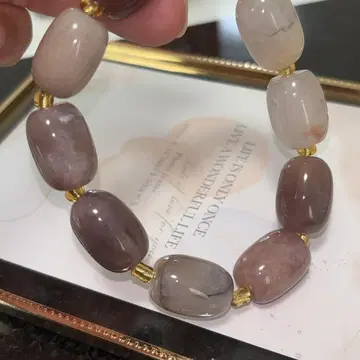 [ 새상품 ] 금실 구슬 가을 컬러 팔찌 금전운