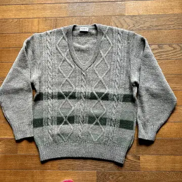 TOROY V넥 니트 스웨터 L