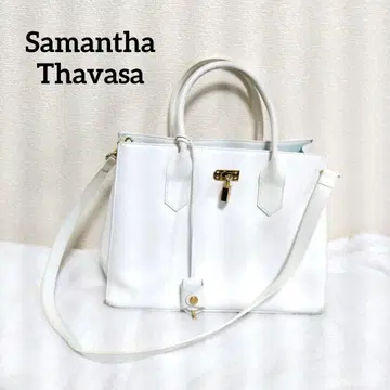 사만다 타바사 숄더백 빌리에 토트백 자물쇠 골드 금장 장식