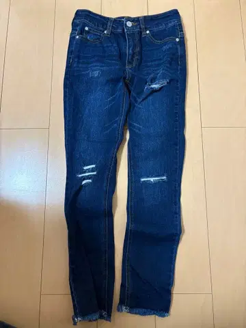 CECIIL McBEE 스키니 데님 다크 블루