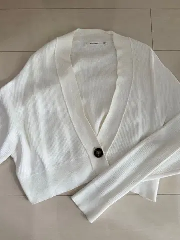 MOUSSY 리브 크롭 가디건