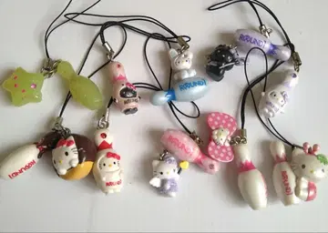 헬로키티 스트랩 라운드원 한정판